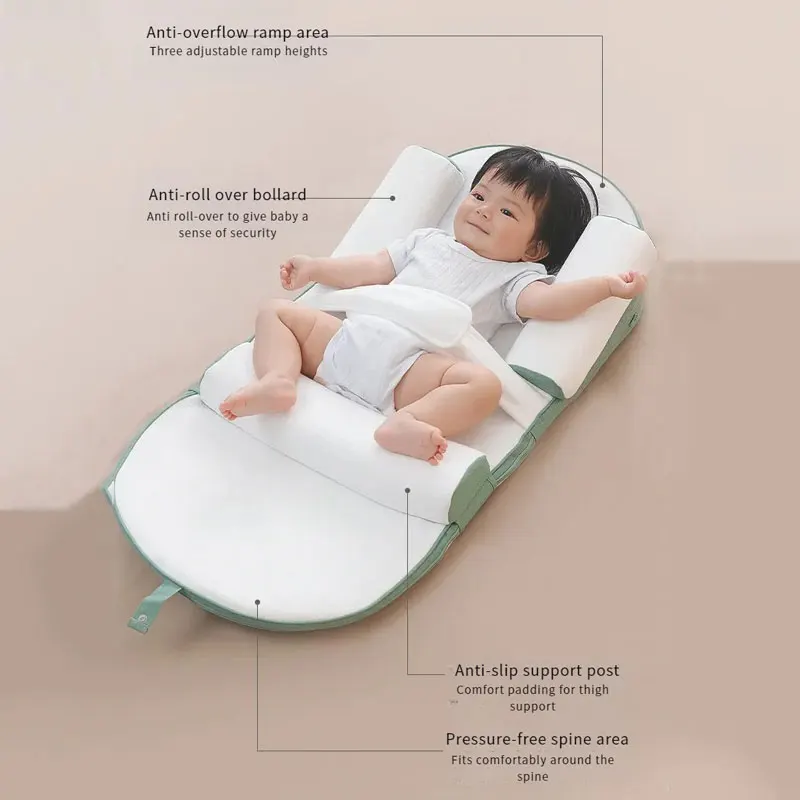 Bottle-Feeding Pillow Prevent Baby Spit-Up With Adjustable Infant Anti-Reflux Pillow For Comfortable Time