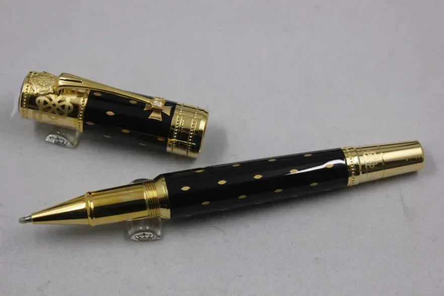 2025 جديد فاخر الملكة إليزا أفضل المعادن أكبر رولربال أقلام حبر جاف لكتابة اللوازم المكتبية هدية