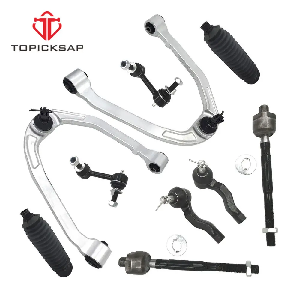 

TOPICKSAP 10pc Front Upper Control Arm Ball Joint Tie Rod Sway Bar for Infiniti G35 RWD NISSAN 350Z 2003 2004 2005 2006 - 2009
