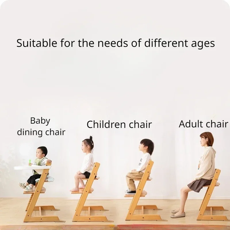 Montessori Solid Wood Adjustable Growth Chair Suitable for Infants Children,baby Furniture,Baby Camping Chair,baby Feeding