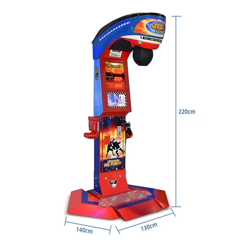 Op Maat Gemaakte Hoge Kwaliteit Power Display Punch Boxing Muntbediende Game Machine