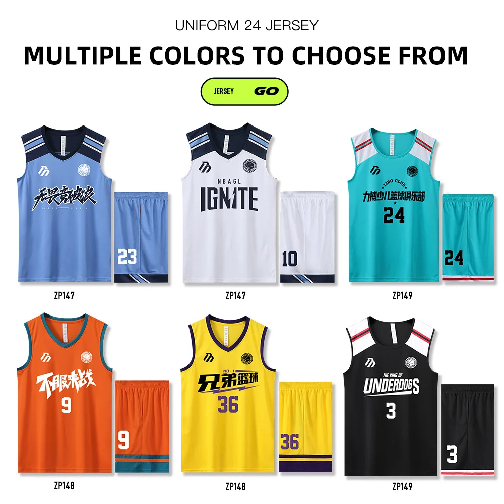 Adult Men and Women Basketball Jersey Customize Quick-drying Breathable Comfortable Training Uniform Shirt Sportswear Tracksuit