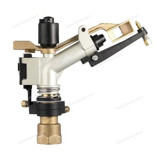 

1 Inch Rocker Impact Sprinkler Gun Big Spray Covering Range Garden Agriculture Farm Lawn Irrigation Watering Rain Gun Rotate