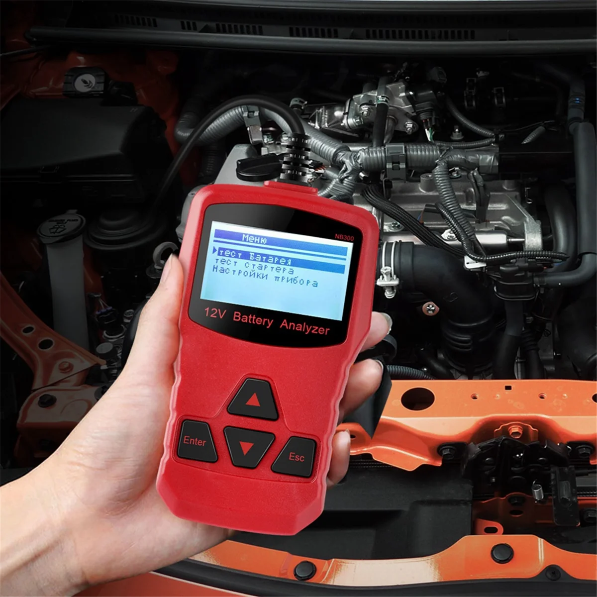 Nuovo NB300 12V Analizzatore Batteria Tester Batteria Auto CCA BCI CA MCA JIS DIN IEC EN SAE GB per Moto Auto Passeggeri