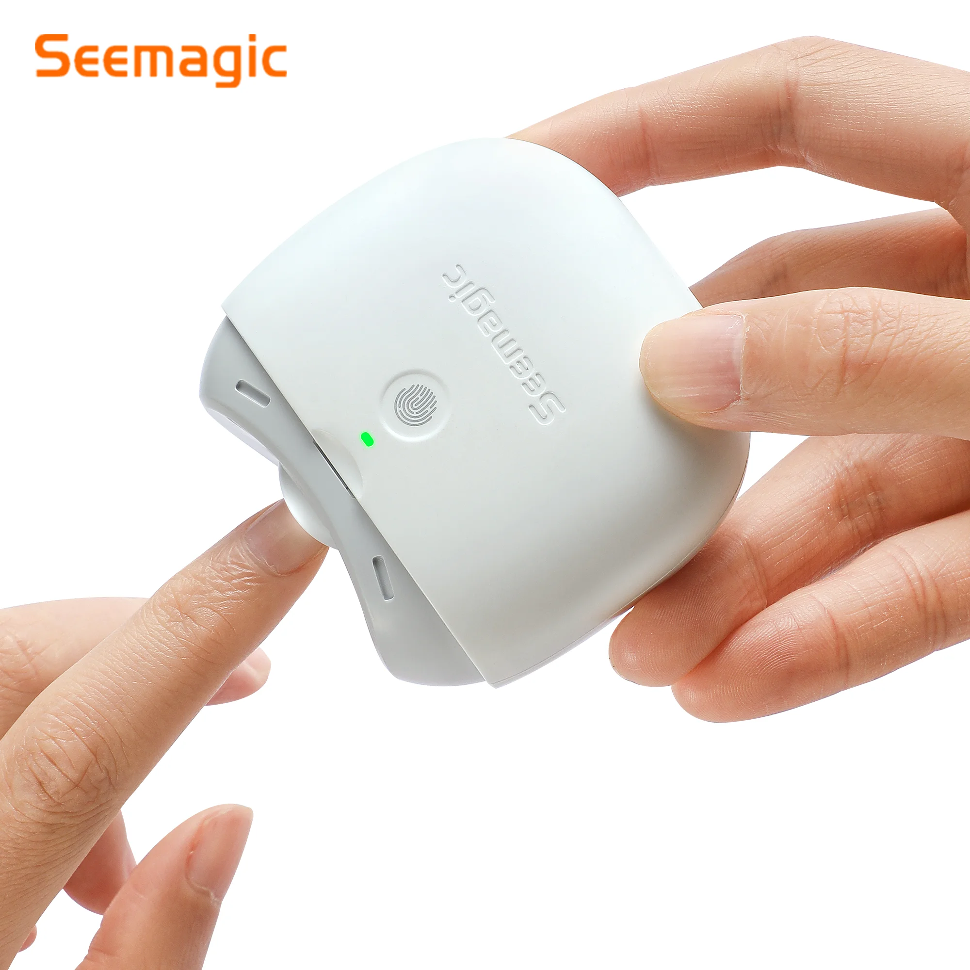 Seemagic-cortaúñas eléctrico automático Pro, cortador de uñas con luz, tijeras para el cuidado de bebés y adultos, herramientas corporales