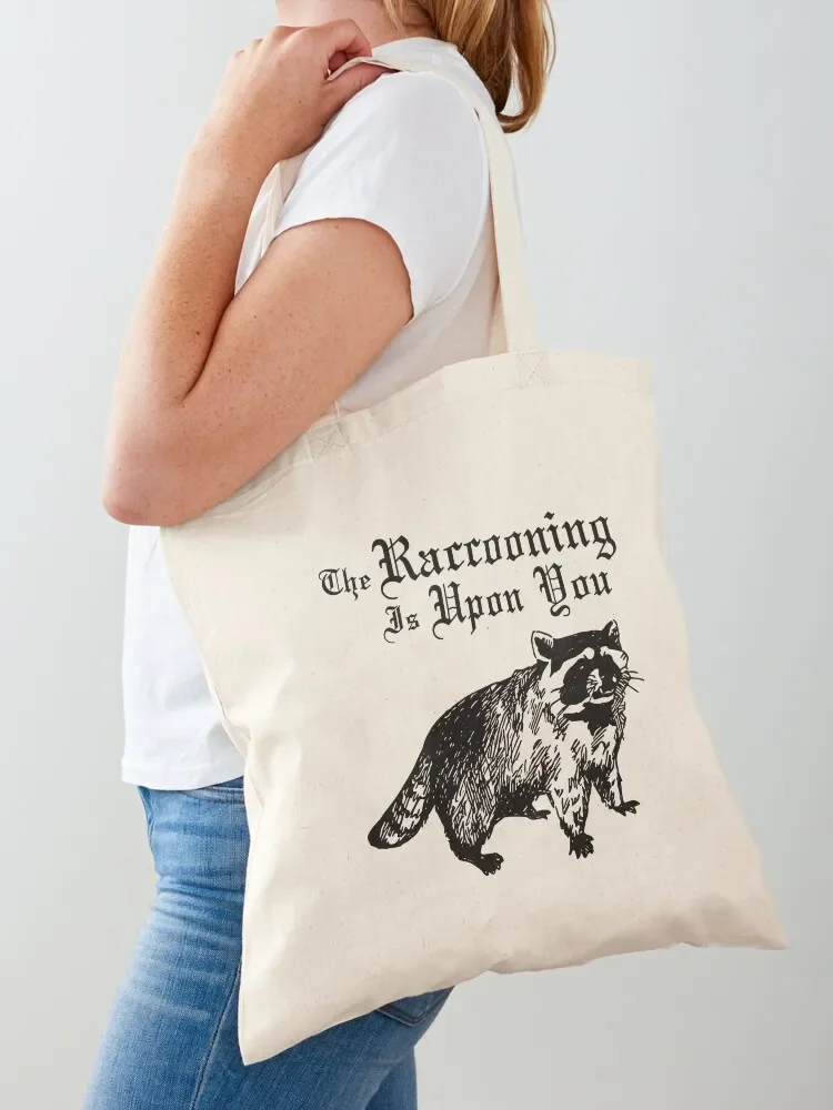 The Raccooning Tote Bag tote bag men's Fabric bag shopping trolley sac pour femme