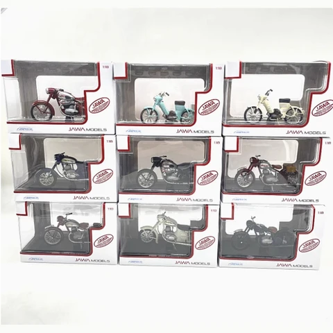 Jawa 1/18 ABREX 50 250 350 500 Size 12*4*7cm Classic Simulation Alloy Motorcycle Model Collectible Toy Gift