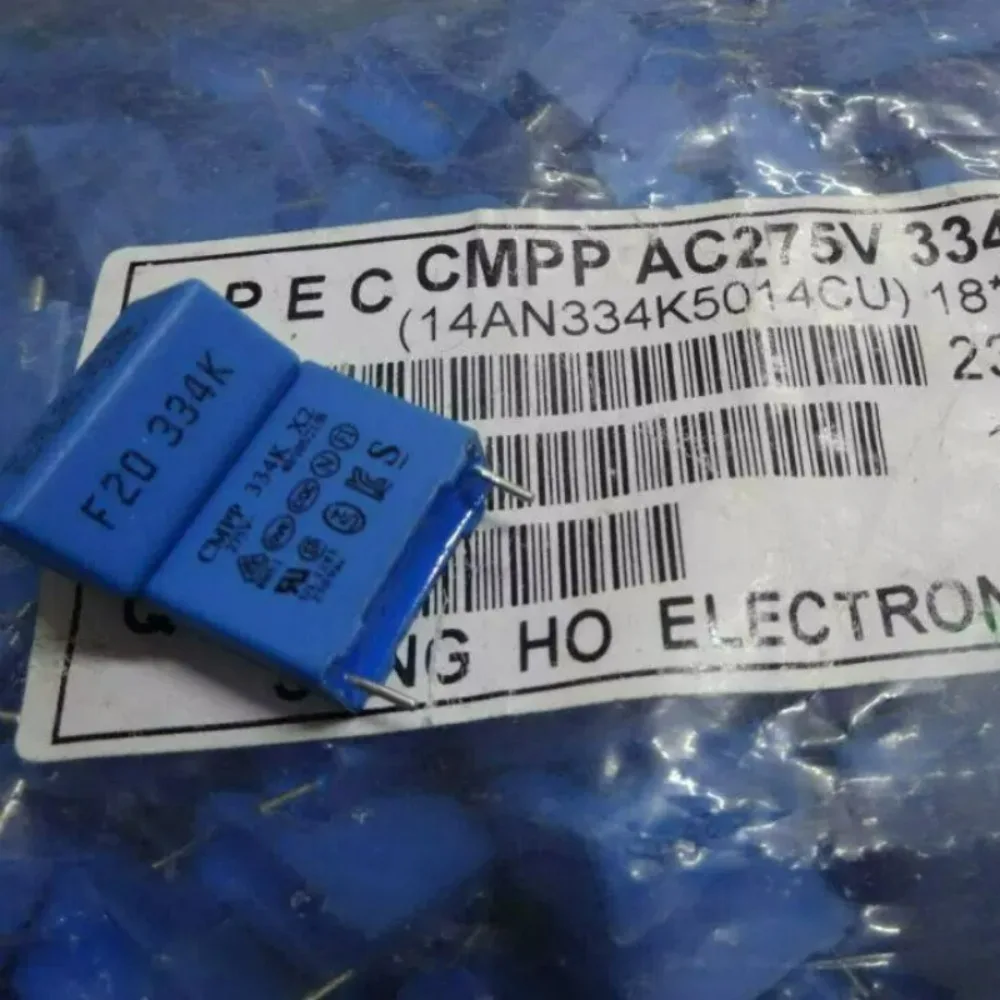 10pcs/lot SUNG HO 0.33uf 275VAC 330nf u33 334 K Brand New 15mm Film Capacitor (Thickness: 8mm) CMPPAC275V334K