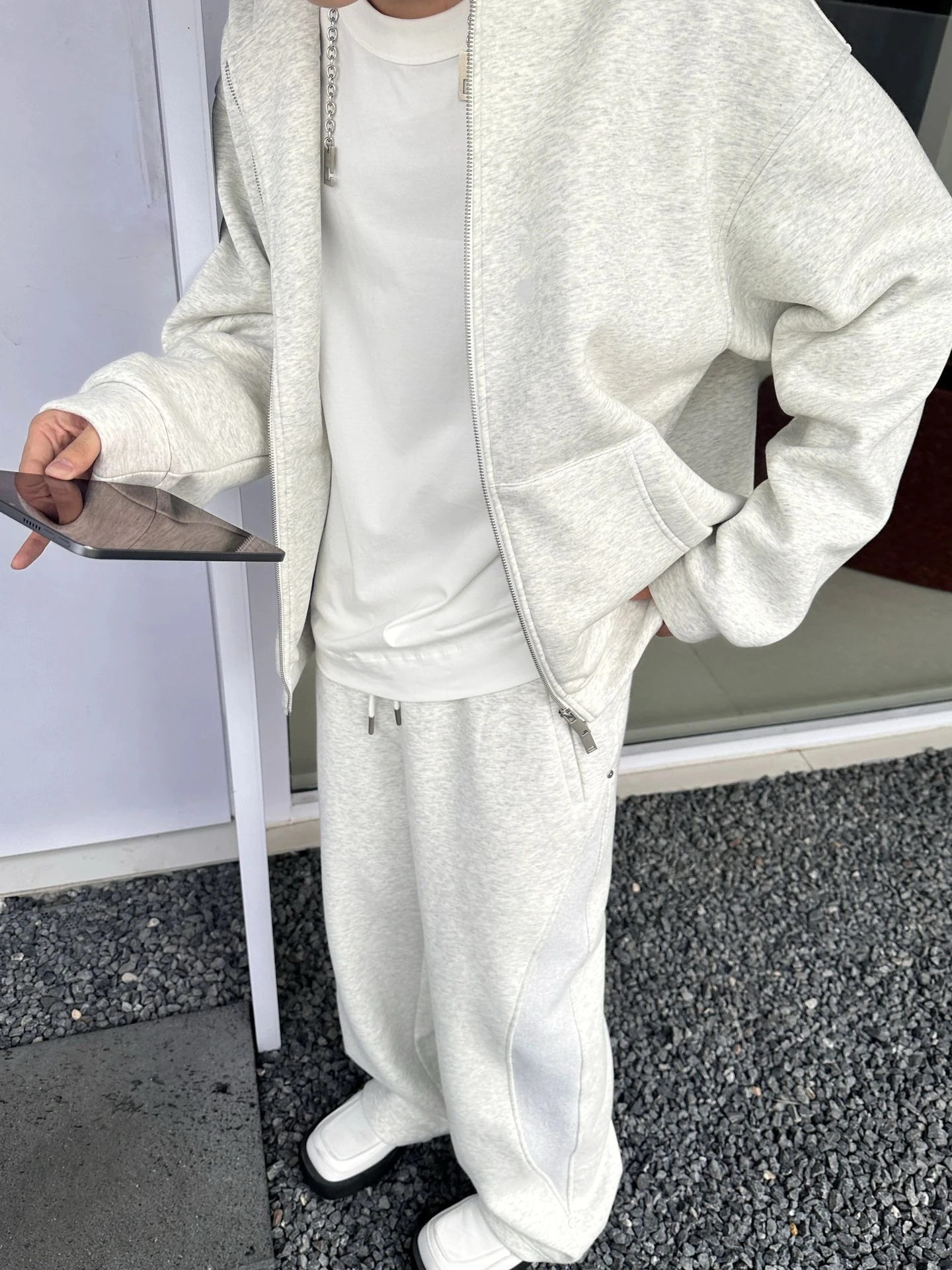 

Thiened Fce Zipper Hoodie 350g Spor Sweatirt Autumn Winter Open Cardigan Basic ey Casual Loose Fit Kangaroo ket
