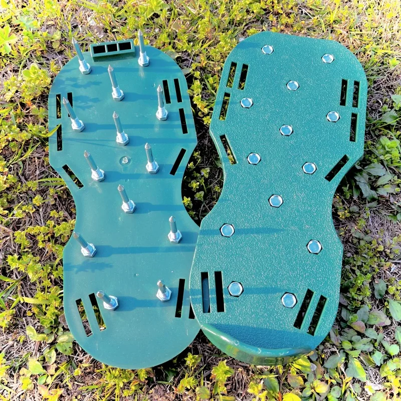 Garden soil loosening shoes, grass spikes shoes, garden spikes shoes self-leveling epoxy gardening tools