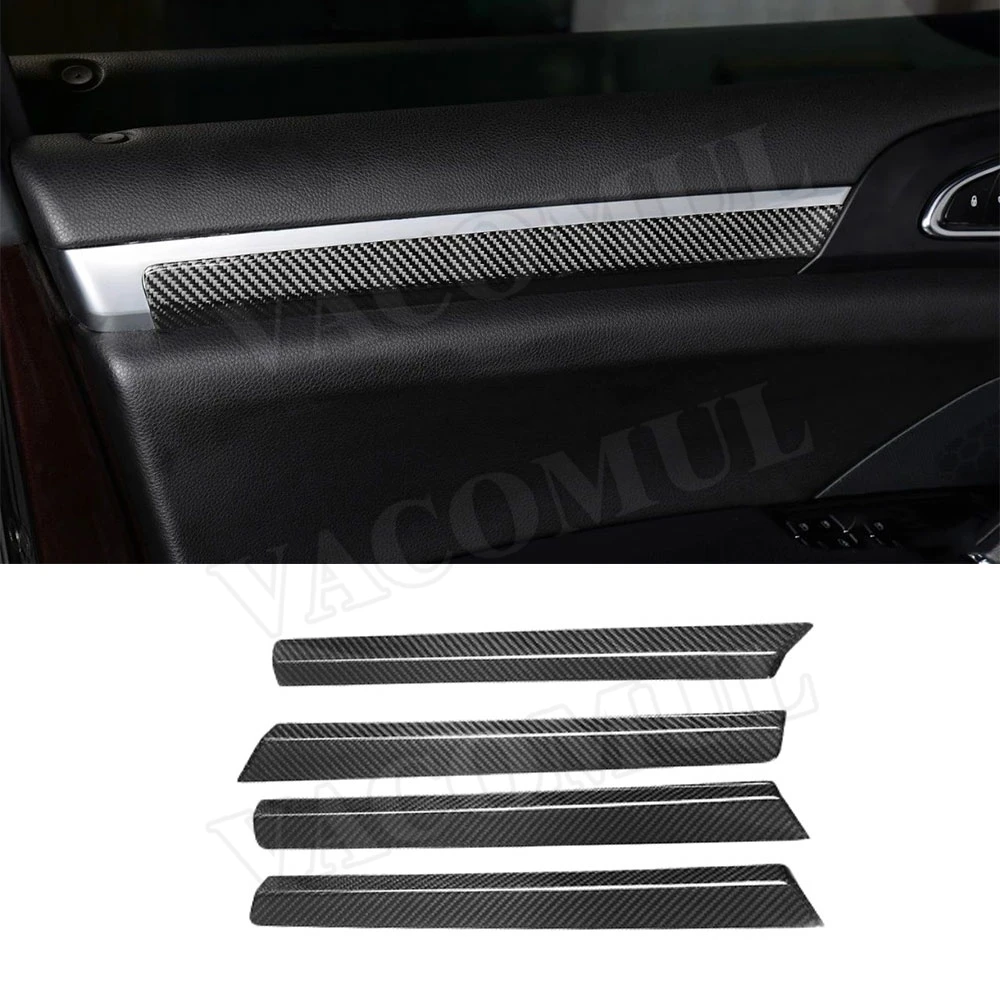 Dry Carbon Fiber Car Central Console Panel Cover Dashboard Outlet Moulding Frame Door Trim Fit for Porsche Cayenne 2011- 2020