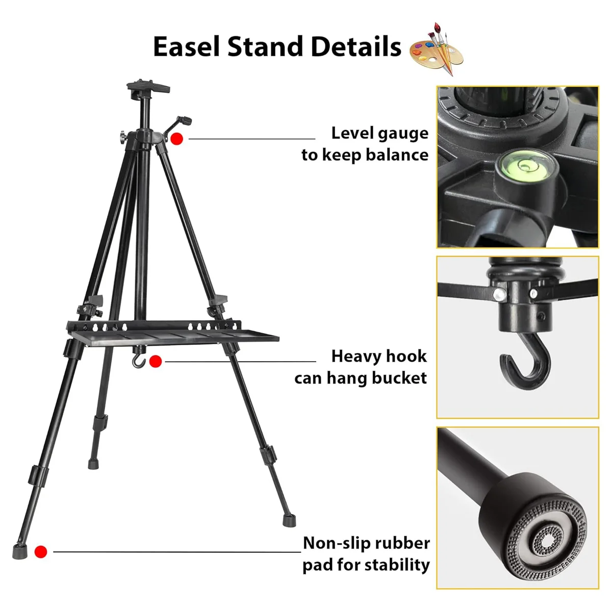 Thumbnail 3 - #1 Top Adjustable Painting Easels Picks for Every Budget
