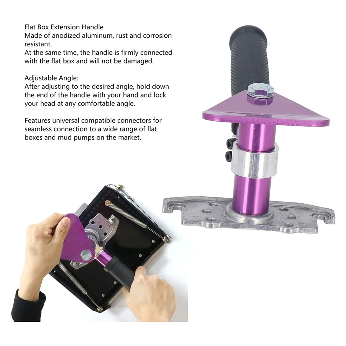 TFBC Drywall Flat Box Extension Handle, Universal Wallboard Finishing Box Handle for Wall Painting, Plasterboard