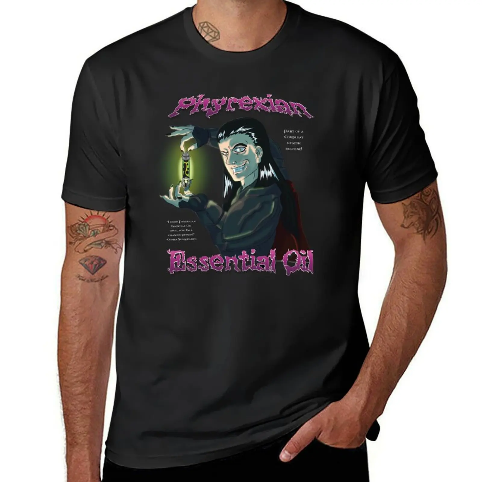 Phyrexian Essential Oil T-Shirt boys whites anime clothes mens t shirts pack