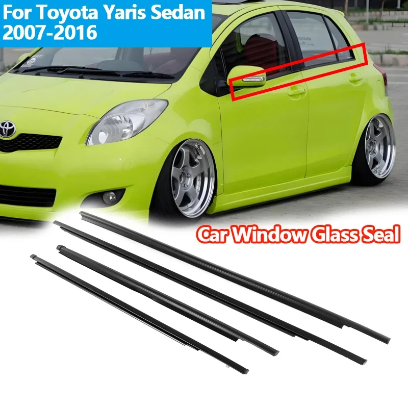 

Для Toyota Yaris Sedan 2007-2016 автомобильное окно, дверное стекло, уплотнительные ремни, отделка ПВХ, дверной ремень, автомобильная уплотнительная лента