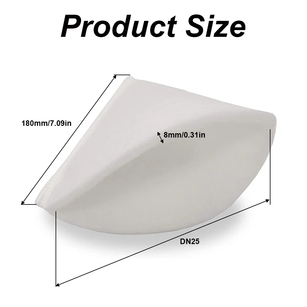 20pc Conical Exhaust Valve Filter Ventilation System Alternative Cone Filter Set for DN25 Cone Filter Floss Mat Home Accessories