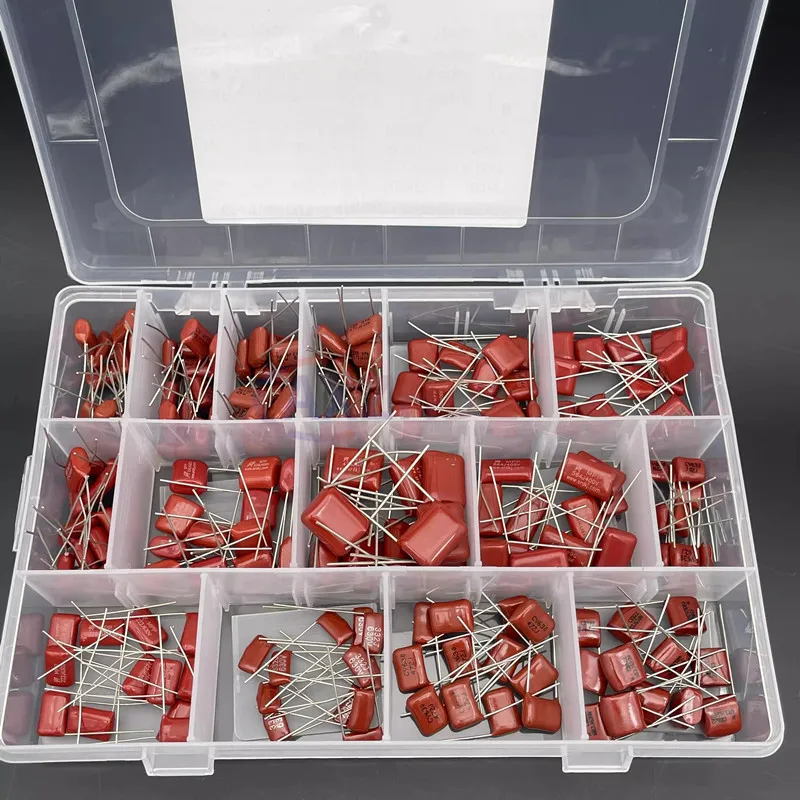 180pcs CBB Polypropylene Film capacitor 10nf-68nf 400v 630v CBB Capacitors Assortment Kit 10nF 22nF 47nF 100nF 220nF 470nF 560nF