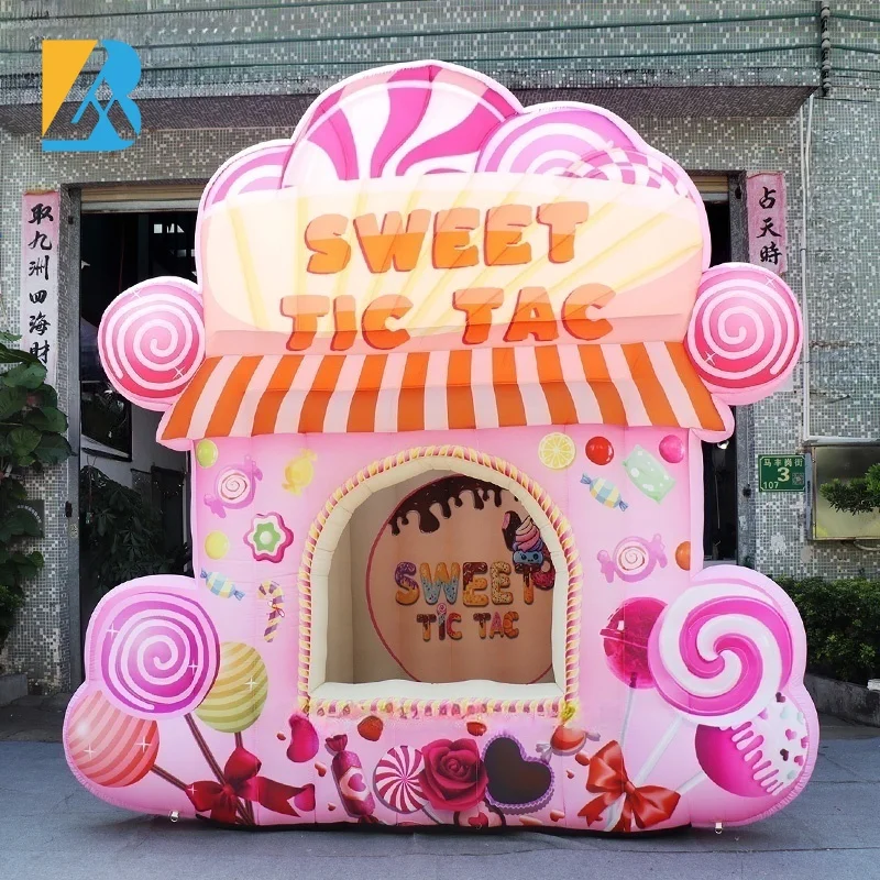 

Personalized Event Decorative Giant Blow up Candy Booth for Picnic Themed Birthday Party Toys