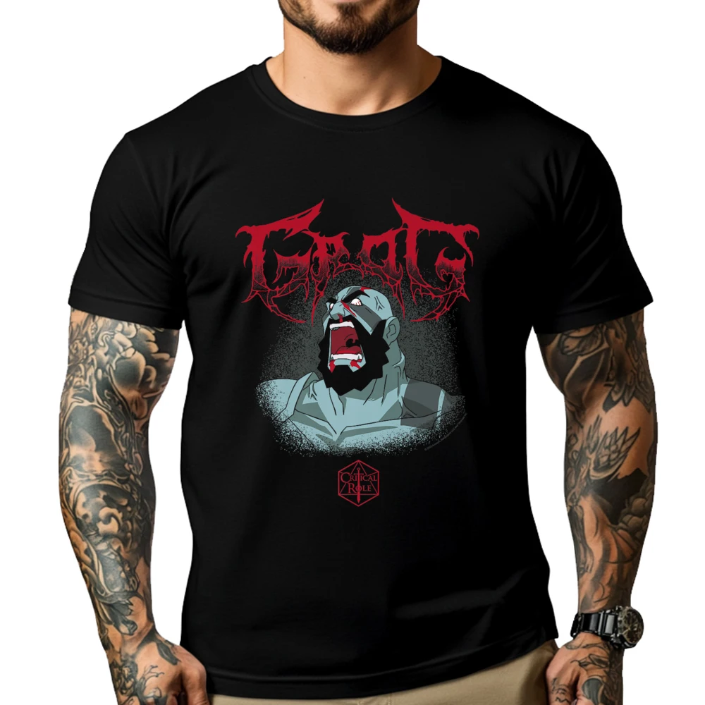 

The Legend Of Vox Machina Grog Extreme Metal Men Graphic Tees Men's Clothing Harajuku