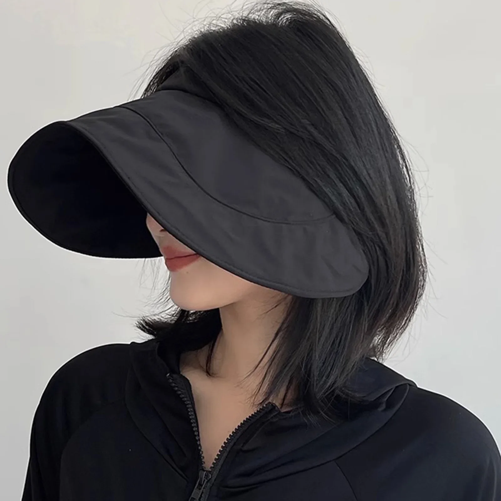 Summer Women's Empty Sun Hat Outdoor Anti-ultraviolet Korean Version Of Foldable Female Big-brimmed Egg Roll Hat Fisherman's Hat