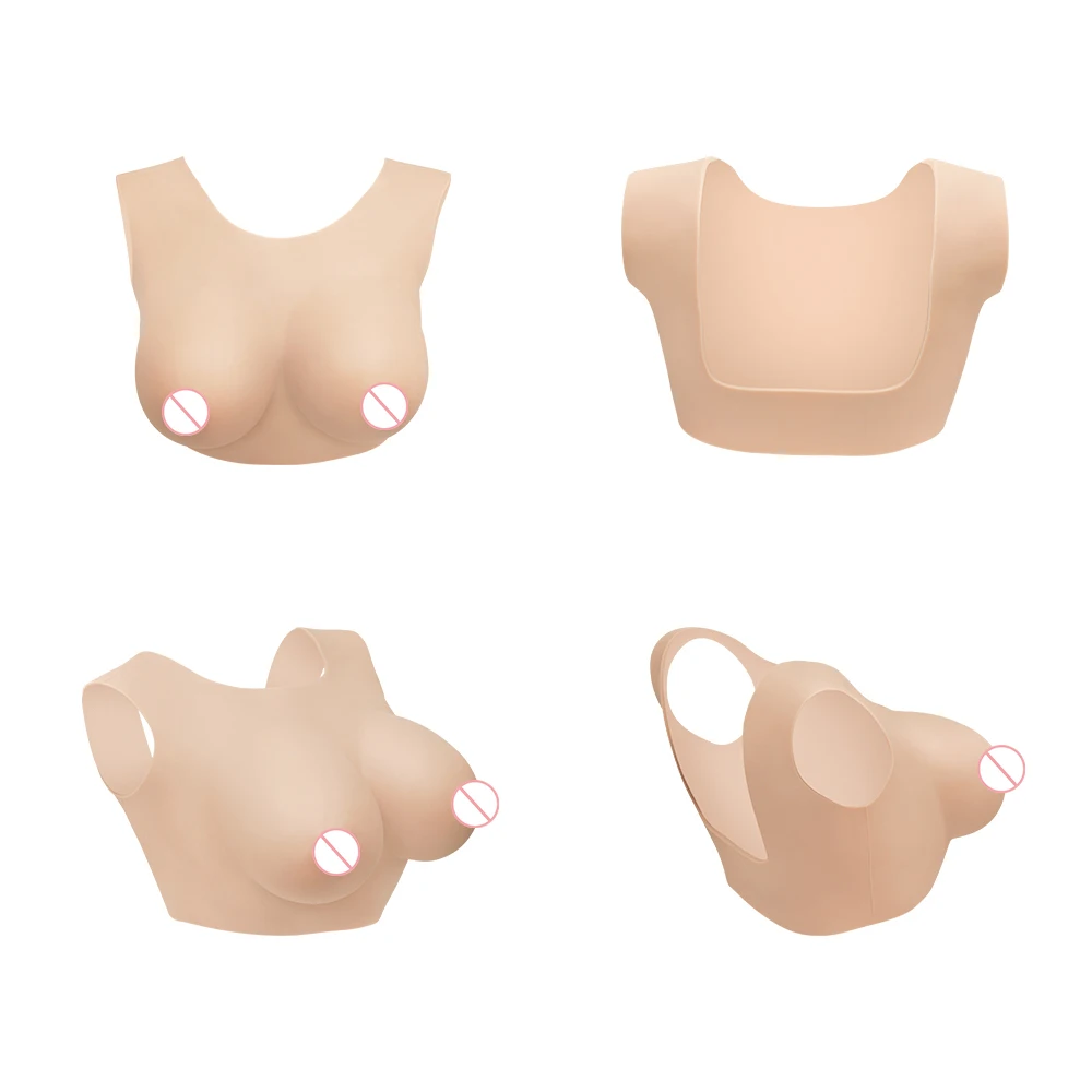 CYOMI Silicone Fake Breast Forms Boobs Artifical Huge Chest for Crossdresser Transvestite Sissy Drag Queen Shemale Cosplay