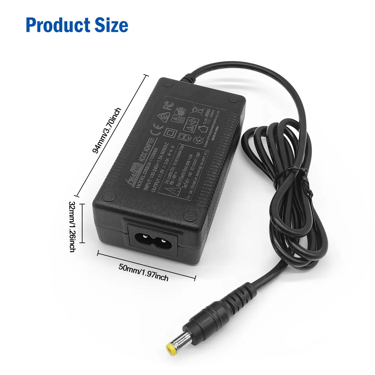 Cargador inteligente 11V 3A para 9,6 V LiFe 9,9 V LiFePO4 batería recargable apagado automático protección contra sobrevoltaje y corriente