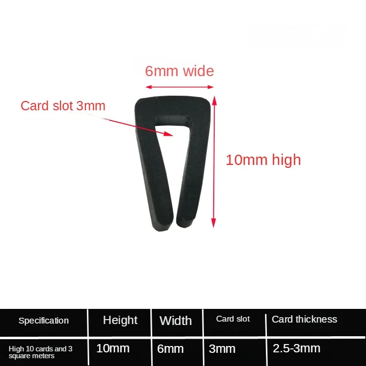 1/2/3/5/10M Zwart Rubber Rand Strip U Sectie Anti Olie Seal Rand shield Encloser Inwendige Breedte 0.5-10Mm Hoge 5-15Mm
