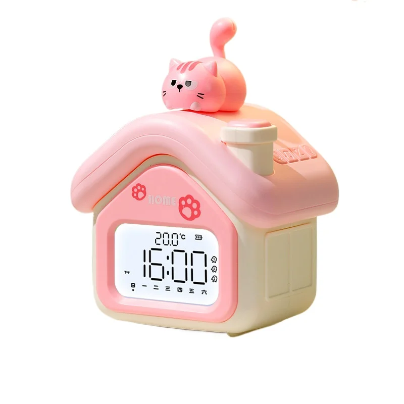 

Children's panda girl alarm clock for primary school students to get up smart self-discipline electronic clock watch