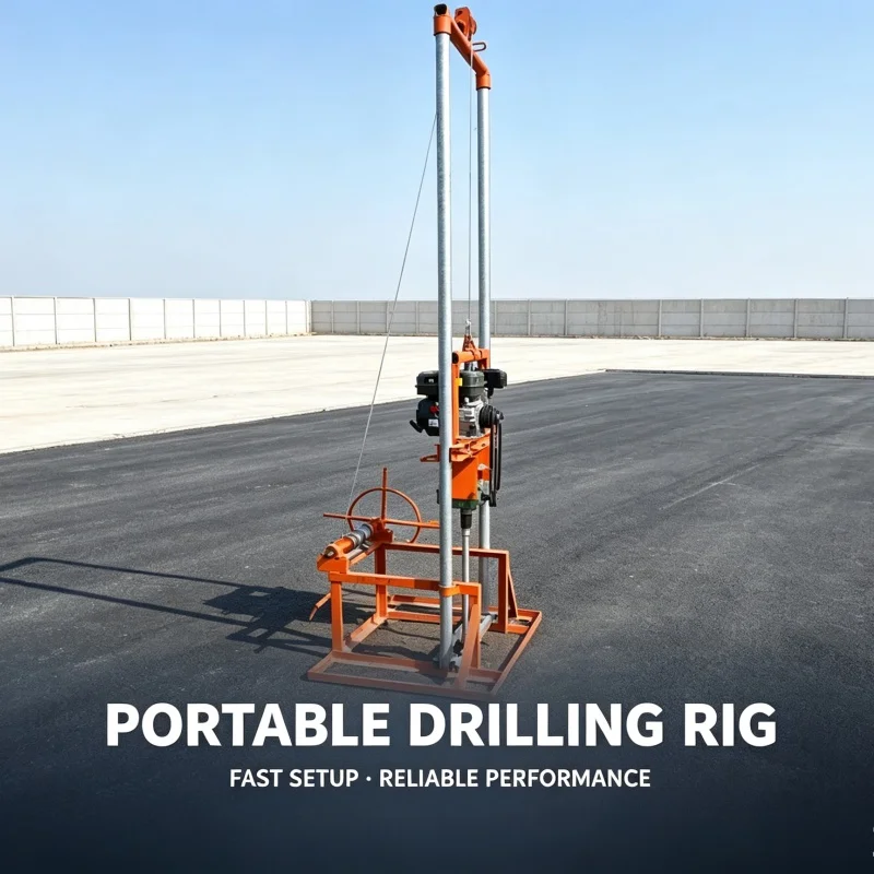 Customized Light‑duty Gantry‑frame Water Well Drilling Rig, Easy‑to‑Operate Household Drilling Equipment for Orchard Use