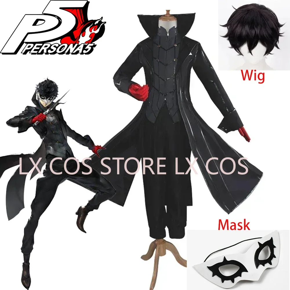 Anime Joker Anime Cosplay Full Set Uniform with Red Gloves Cosplay Costume Adult for Party Halloween Custom size PF view 2