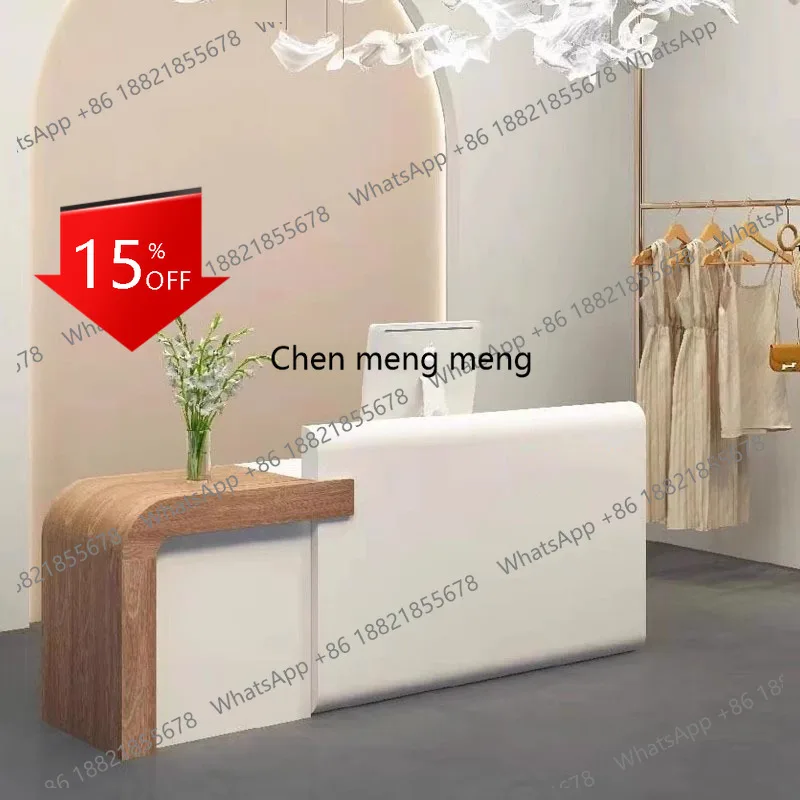 

A139 Shop Salon Reception Desks Long Hotel Welcome European Nail Reception Desks Aesthetic Restaurant Scrivania Lounge Furniture
