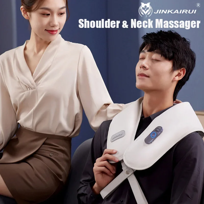 Neck And Shoulder Massager For Pain Relief 2023 Electric U Shaped Heating Foldable Percussion Body Massage Shawl Holiday Gifts