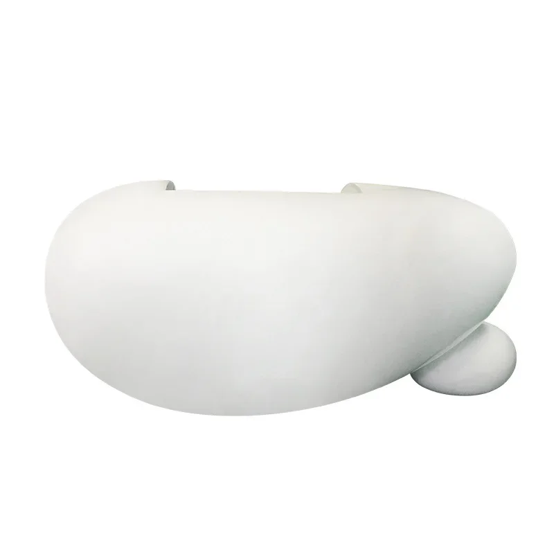 Egg-shaped special-shaped front desk, hotel reception desk, booth