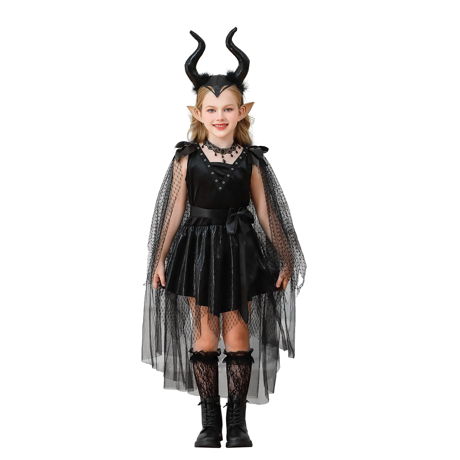 

Костюм ведьмы на Хэллоуин, детский сценический костюм Леди Дьявола, Fem Performer, традиционная китайская опера