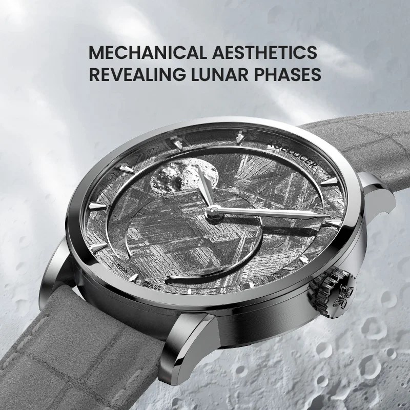 AGELOCER Original 29.51-Days Meteorite Moon Phase Watch Birthday Gift for Men