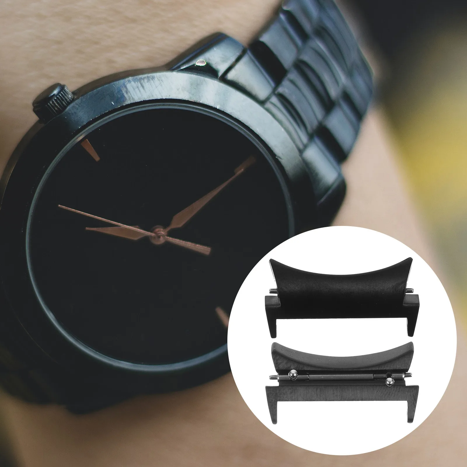 

1Set Watchband Connector Sturdy Metal Watch Strap Connecting Accessory Easy Replace Compact Watch Parts Professional Replacement