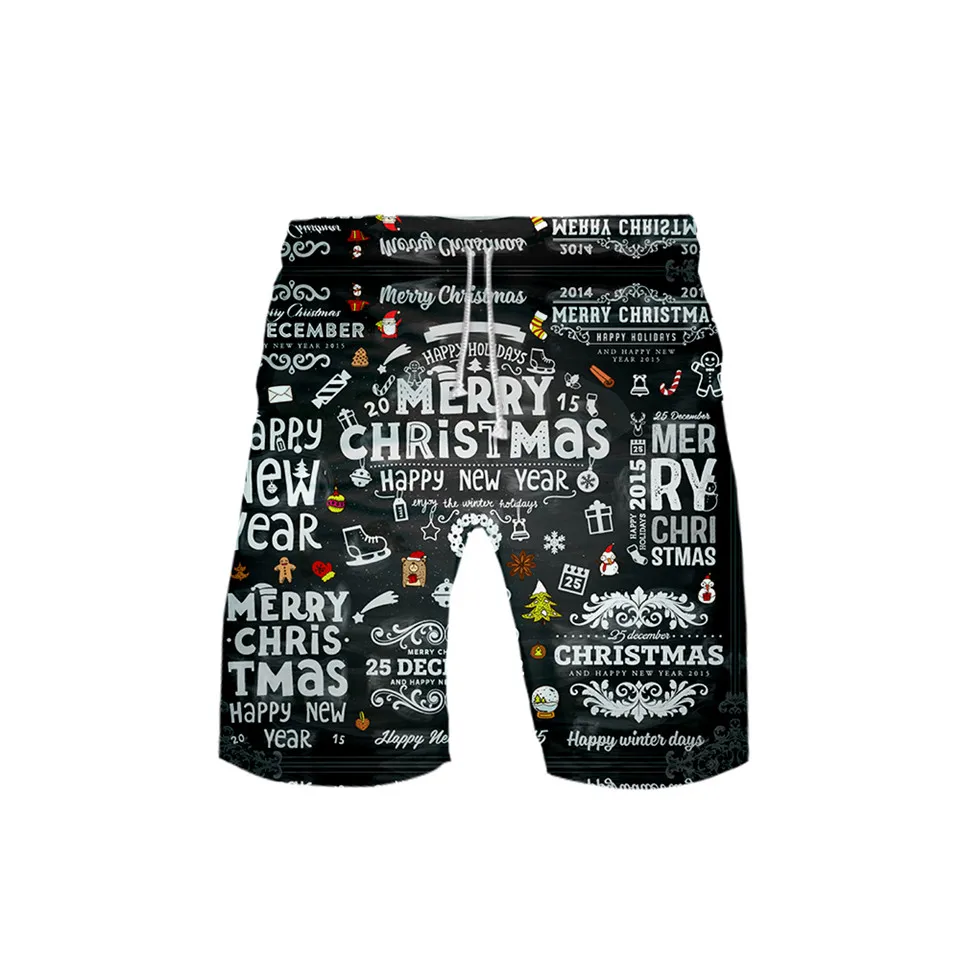 Short de plage à séchage rapide pour hommes et garçons, pantalons courts Hip Hop, short Py Play 3D, streetwear d'été, vêtements de Noël, 2024