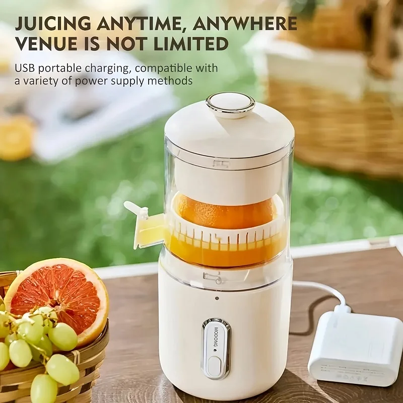 Home Travel 1500mAh Rechargeable Juicer For Lemon Orange Citrus 45W  Wireless Blender Automatic Separation Raw Electric Juicer