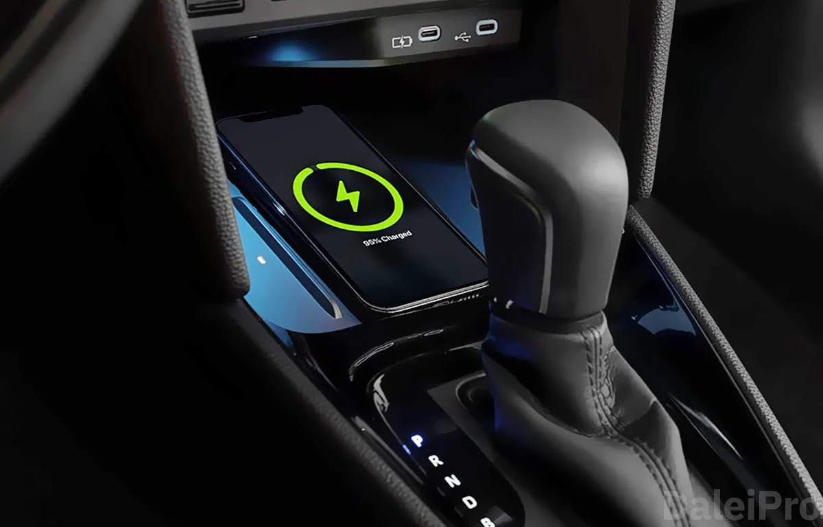 Für Toyota Yaris Cross Silikonmatte – Flexible Konsolenauflage für kabelloses Ladepad, Aufbewahrungsfach unter dem Bildschirm, Getränkehalter – Detail 11