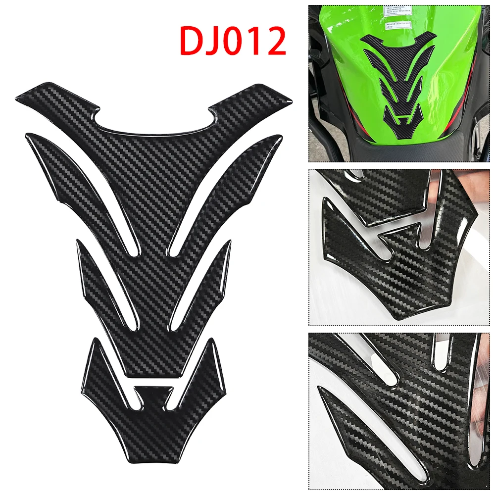 Carbon Fiber Motorcycle Gas Oil Fuel Tank Pad Stickers Protector Dirt bike ATV Old School Bobber Touring