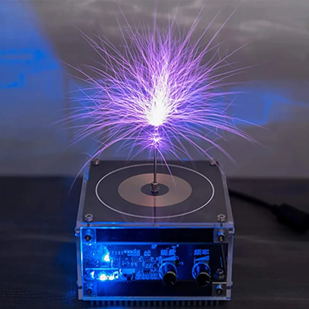 Bluetooth Music Tesla Coil Arc Plasma Loudspeaker Wireless Transmission Experiment Desktop Toy Model SSTC SS02