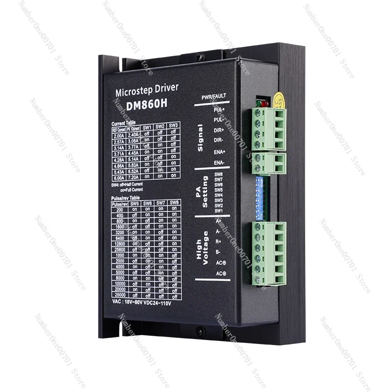 86 Stepper Motor Driver Hybrid Two-Phase Digital DM860H Upgraded Edition with Fan AC DC