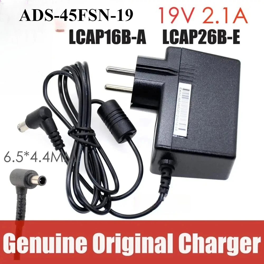 Novo original para lg 19v 2.1a LCAP16B-A LCAP26B-E ADS-45FSN-19 19040gpcu adaptador ac fonte de alimentação cabo carregador ue
