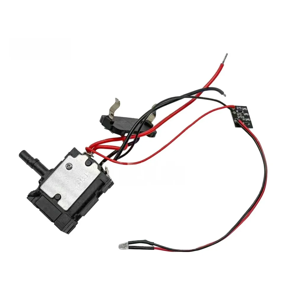 Replacement Switch for 16.8V Electric Ratchet Wrenches with LED Indicator Light Supporting Precision Control and Durability