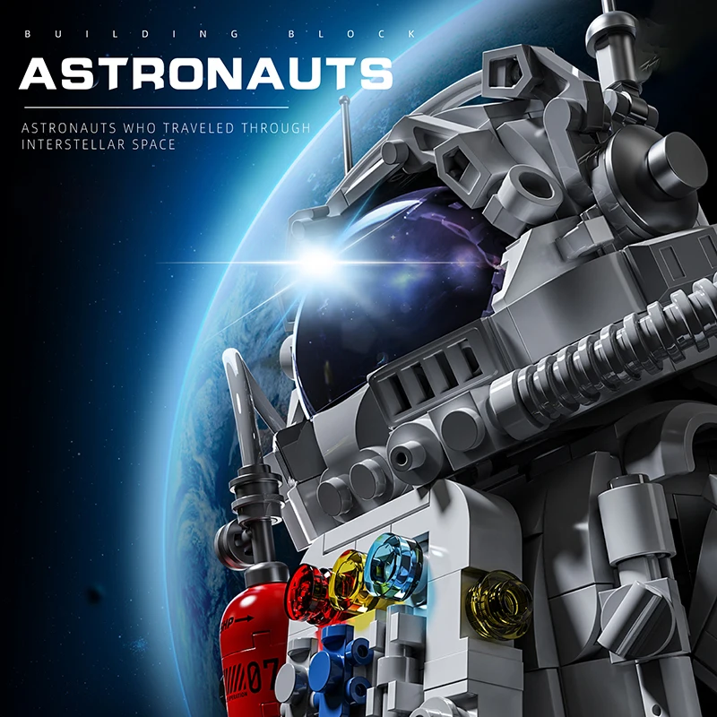 

New 1600+pcs Space Building Bricks Sets Astronaut Blocks Action Figures Room Ornament Creative Toys for Boys Adult Kids Gifts