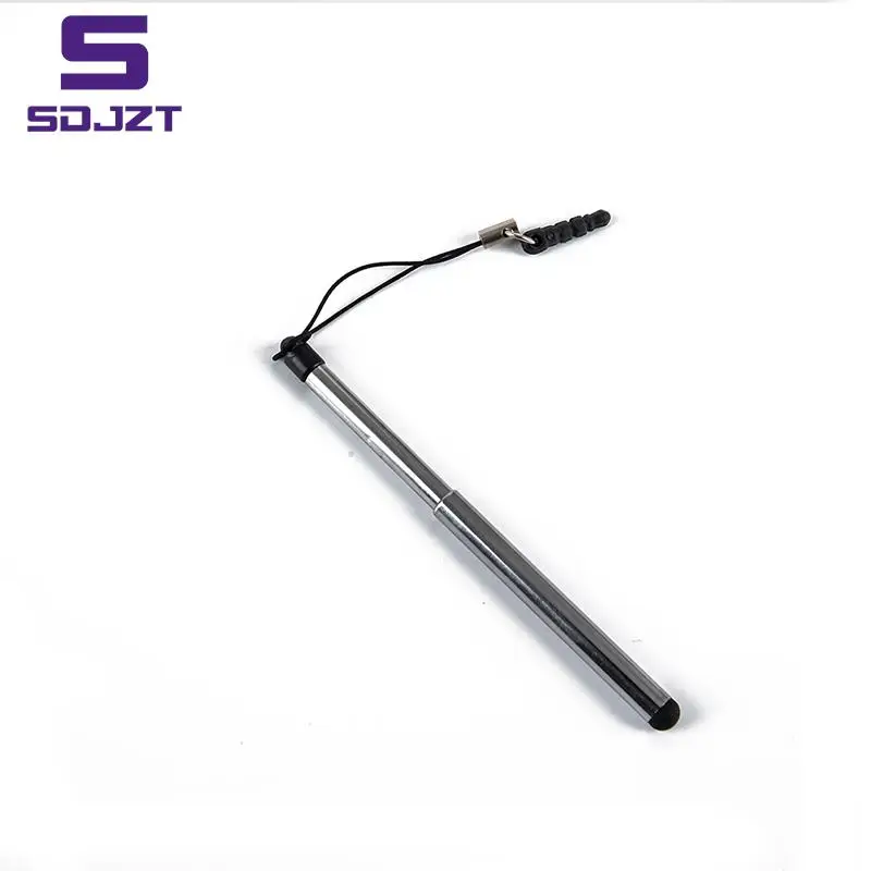 Caneta Universal Touch Screen Retrátil, Caneta Stylus Capacitiva, Smart Phone Tablet
