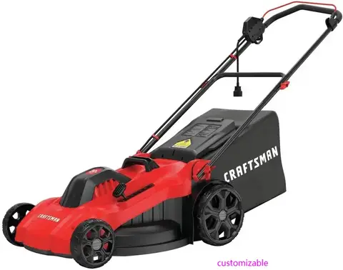 CRAFTSMAN Electric Lawn Mower, 20-Inch, Corded, 13-Ah (CMEMW213), Red