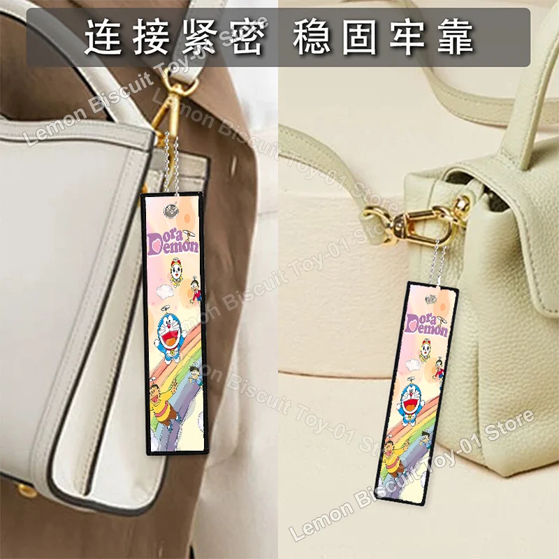 Doraemons Series Key Fobs Holder Embroidery Cartoon Keychain for Motorcycle Cars Women Men Anime Decorations Funny Gifts - view 4