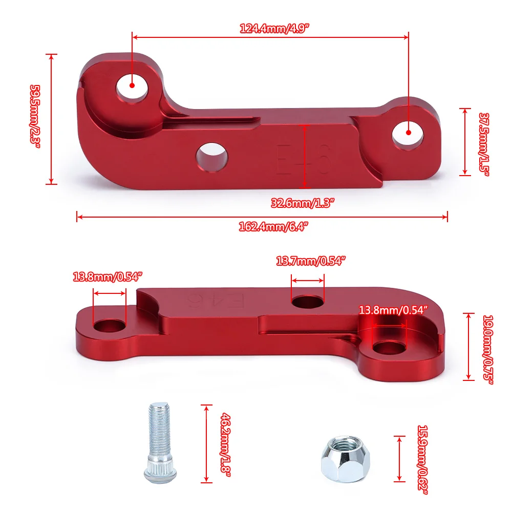 WLR - Steering Lock Adapter Increasing Turn Angle about 25% Tuning Kit For BMW E46 non-M3 Tuning Drift Power Adapters & Mounting