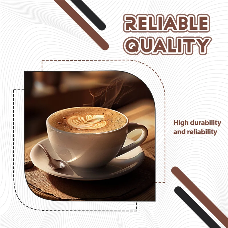 AD23-كاكاو شاكر، مسحوق القهوة شاكر 16 قطعة استنسل كابتشينو القهوة وقلم باريستا لبودرة الكابتشينو والسكر لاتيه، إلخ